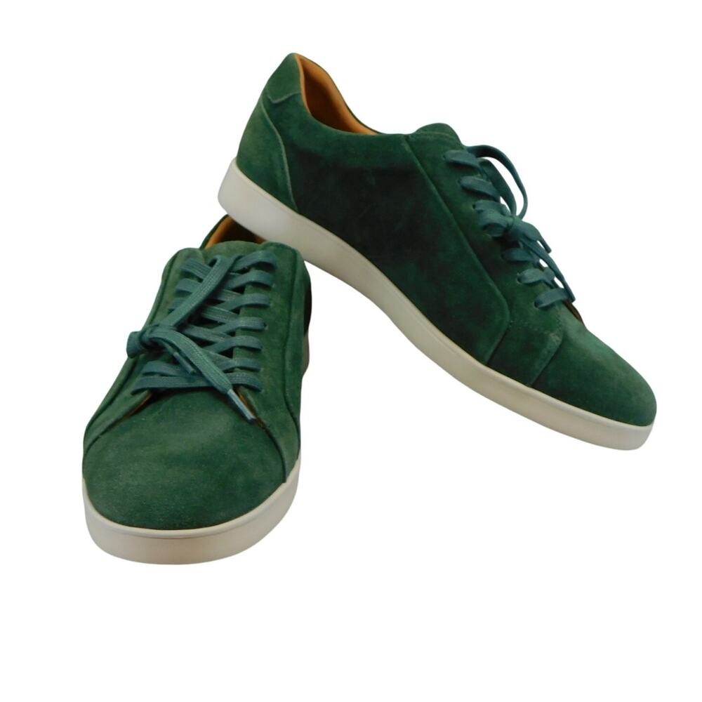 Kenneth Cole Gentle Soles Ryder Hunter Green Leather Sneakers Mens Size 11 New